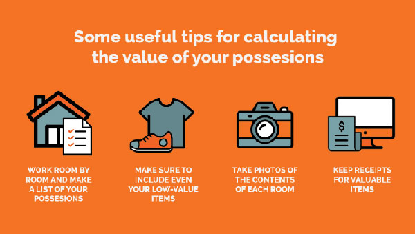 Tips For Calculating The Value Of Your Possessions